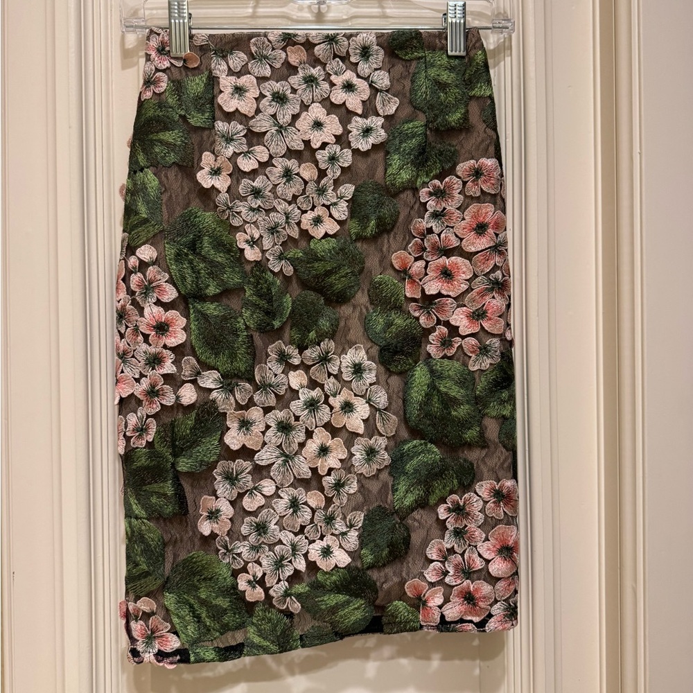 Bronx and Banco Floral Pencil Skirt